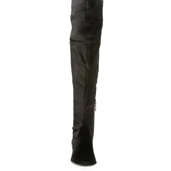 Marc Fisher Humor Over-The-Knee Boots Microsuede Black Size 5.5 M NWOB - Picture 3 of 8